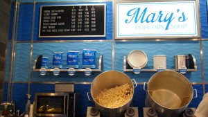 Interior of Mary's Popcorn Shop