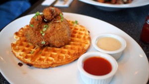 Chicken & Waffles at The Bro'kin Yolk